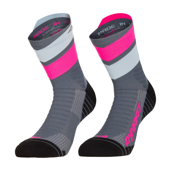 Skarpety Dynafit Ultra Mid Socks szaro-różowe