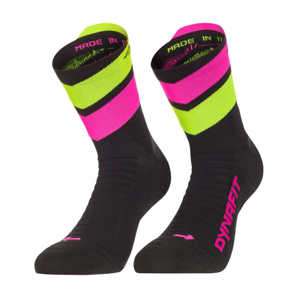 Skarpety Dynafit Ultra Mid Socks czarno-różowe