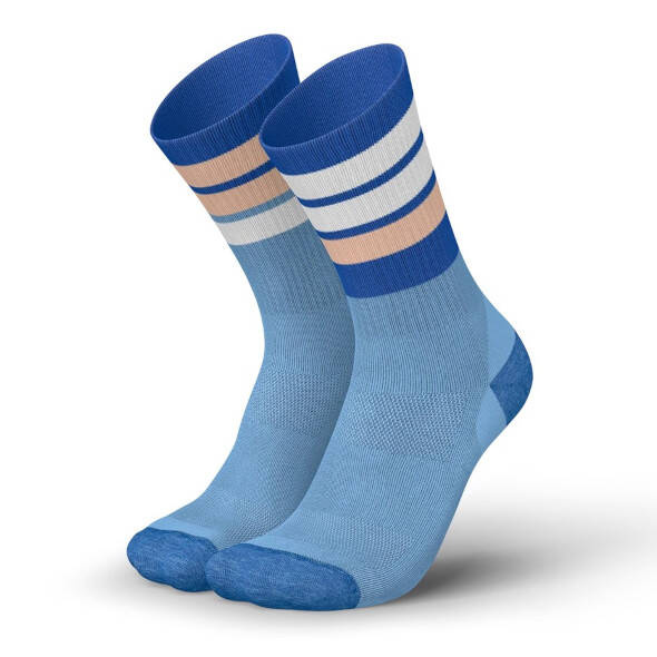 Skarpety Incylence Merino Strive Blue Light Pink (High Cut) niebiesko-różowe