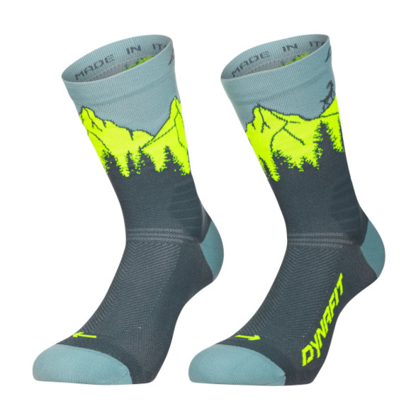Skarpety Dynafit Traverse Crew Socks szaro-niebieskie