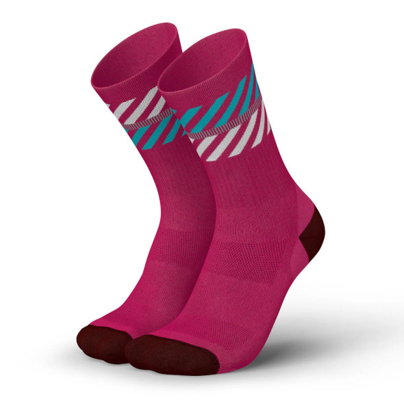 Skarpety Incylence Merino Light Geranio Cyan (High Cut) bordowe