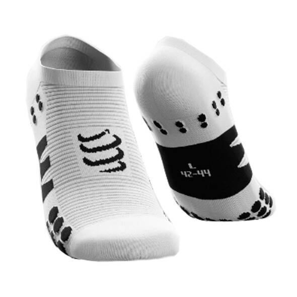 Skarpety Compressport No Show Socks biało-czarne