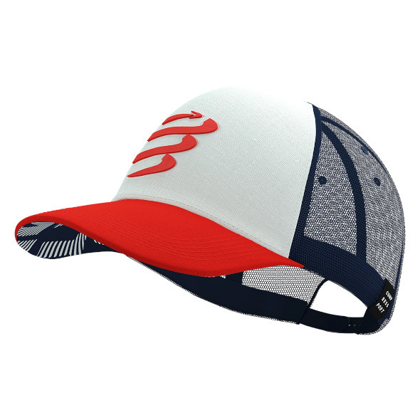 Czapka Compressport Trucker Cap granatowo-czerwona