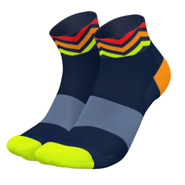 Skarpety Incylence Ultralight Waves Short Navy Orange (Low Cut) granatowo-pomarańczowe