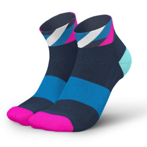 Skarpety Incylence Running Loops Short Zucchero Pink (Low Cut) granatowo-różowe