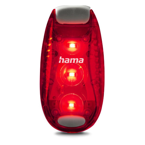 Czerwone światło Lampka ostrzegawcza na klips Hama 2 szt