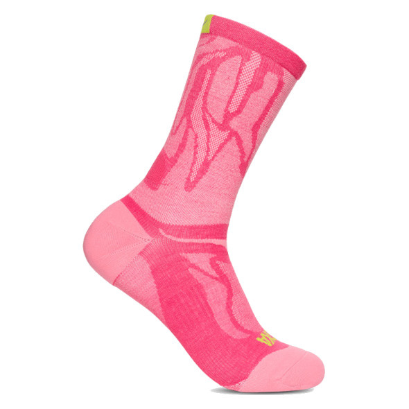 Skarpety Hoka Clifton Crew Run Sock różowe