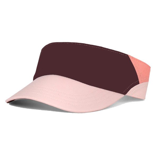 Daszek do biegania Ciele FSTVisorSC Comp-Iconic VC bordowo-jasnoróżowy