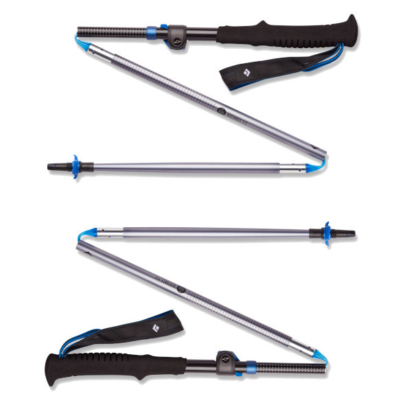 Kije Black Diamond Distance FLZ Poles czarno-szare