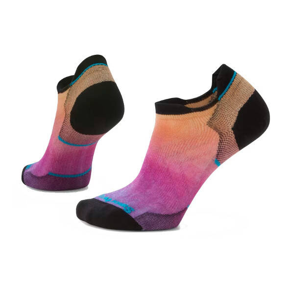 Skarpety Smartwool Run Zero Cushion Ombre Print Low Ankle Socks damskie różowe