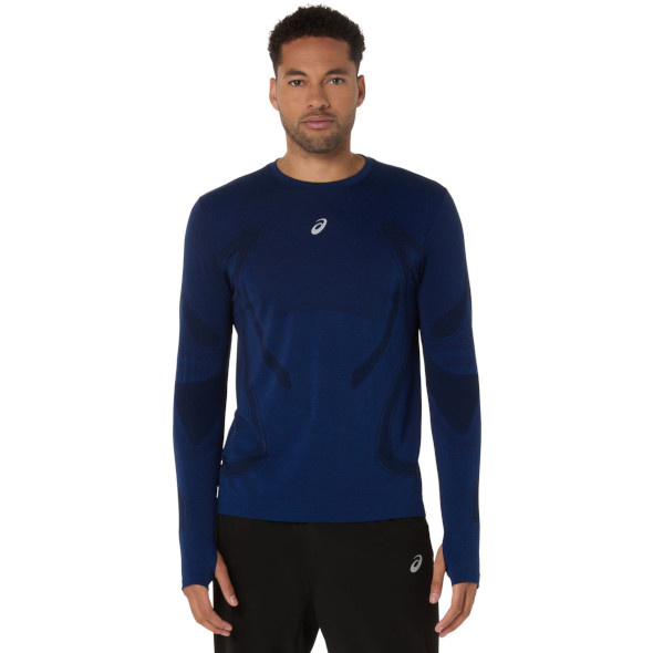 Koszulka Asics Road Seamless Ls Top granatowa męska AW25