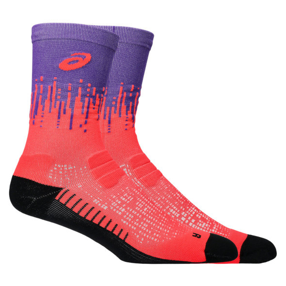 Skarpety Asics Performance Run Socks Crew fioletowo-czerwone