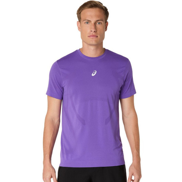 Koszulka Asics Road Seamless SS Top fioletowa męska 