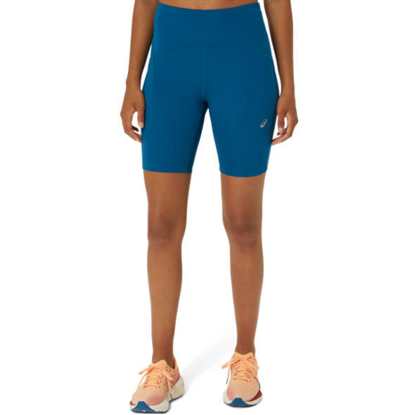 Krótkie legginsy Asics Road High Waist 8in Sprinter damskie niebieskie
