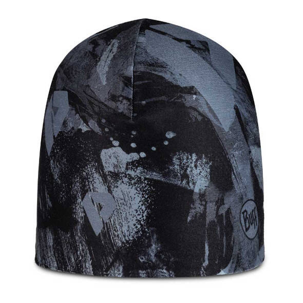 Czapka Buff ThermoNet Beanie Skatick Graphite czarno-szara z materiału thermonet