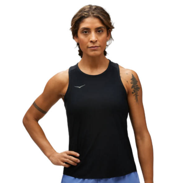 Koszulka Hoka Airolite Run Tank damska czarna