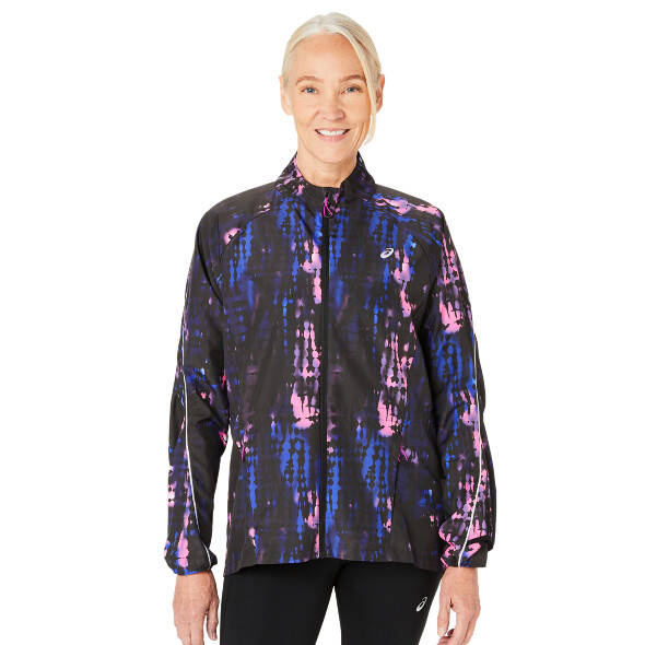 Kurtka Asics Road Lite-Show Packable Jacket damska niebiesko-różowa AW24