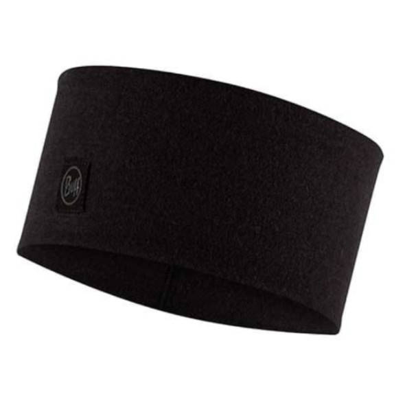 Opaska Buff Merino Wool Headband Solid Black czarna