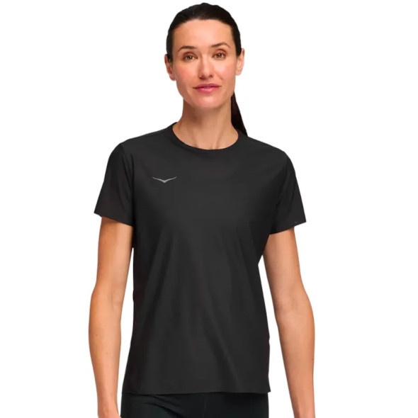 Koszulka Hoka Airolite Short Sleeve 2.0 damska czarna
