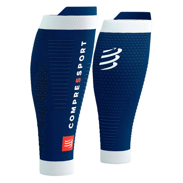 Opaski kompresyjne Compressport R2 3.0 niebieskie