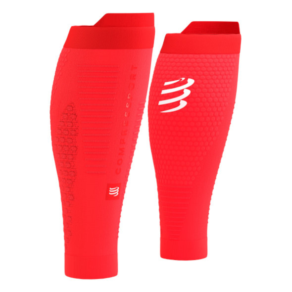 Opaski kompresyjne Compressport R2 3.0 fluo czerwone