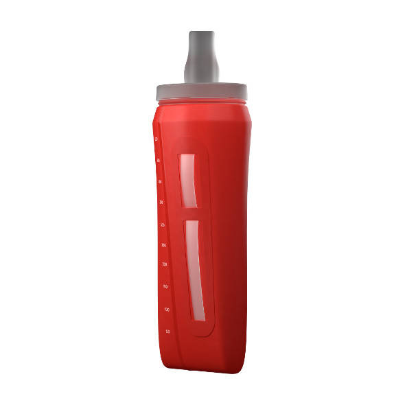 Soft Flask Compressport Ergo Handheld 500 ml czerwony z uchwytem do trzymania