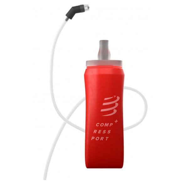 Soft Flask Compressport Ergo 500 ml czerwony z rurką 