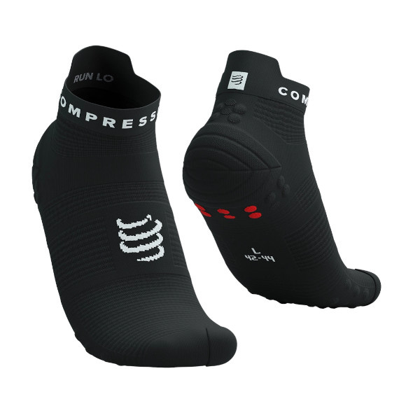 Skarpety Compressport Pro Racing Socks V4.0 Run Low (Black / White) czarno-białe