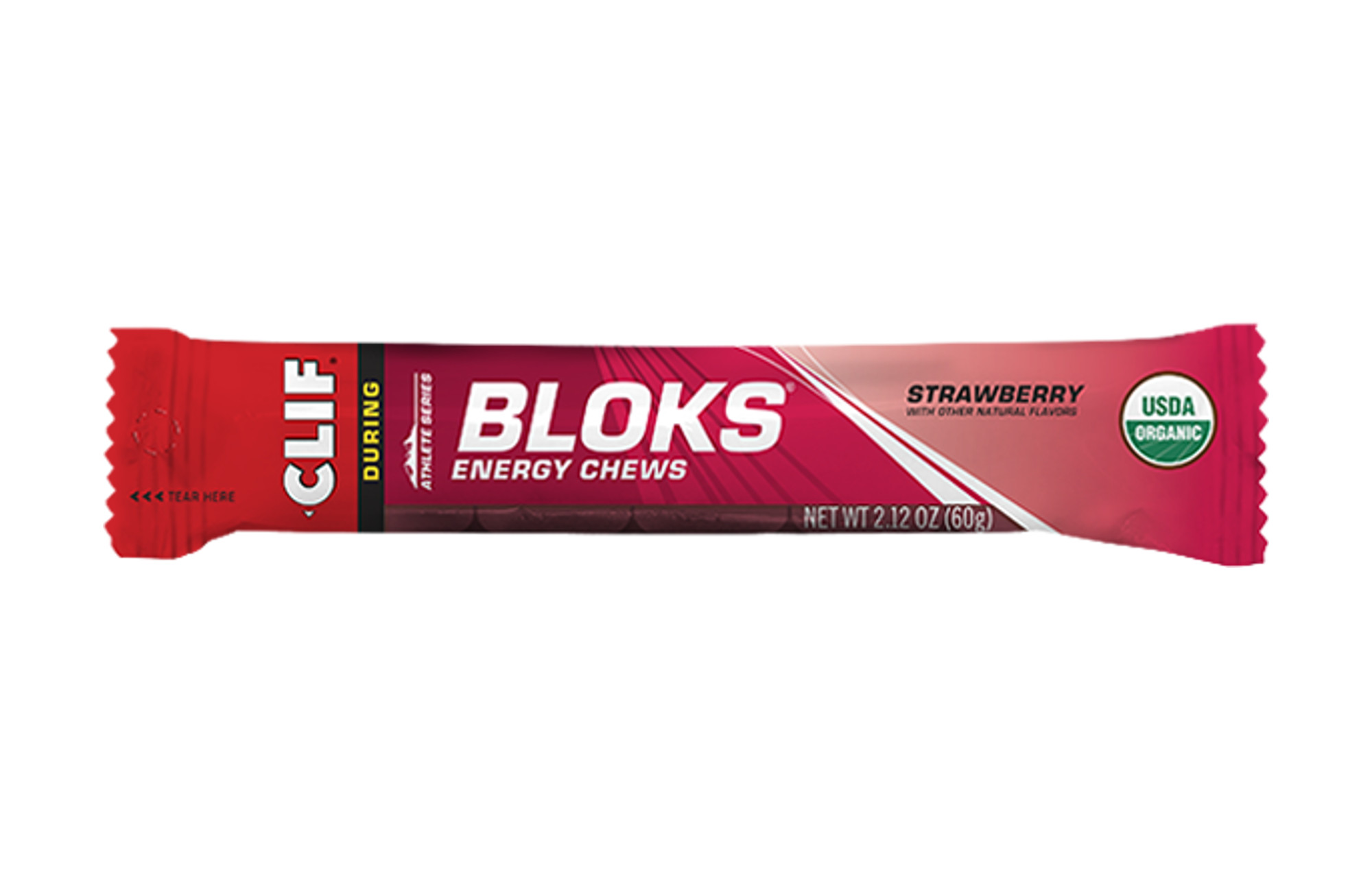 CLIFF BAR Żelki energetyczne BLOKS Strawberry 60 g