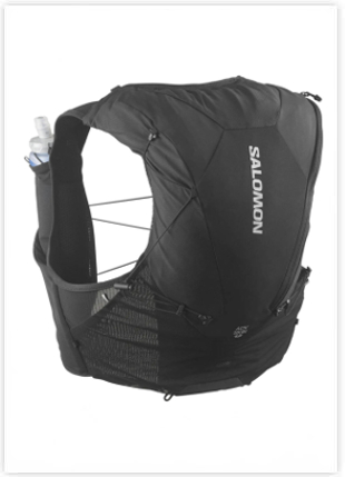 Zdjęcie czarnego plecaka do biegania Salomon Adv Skin 12l