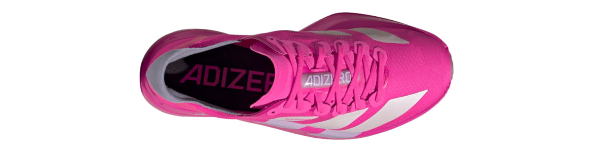 Buty Adidas Adizero Adios Pro 4 damskie różowe -zdjęcie cholewki