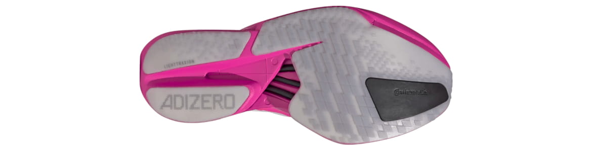 Buty Adidas Adizero Adios Pro 4 damskie różowe - zdjęcie podeszwy zewnetrznej