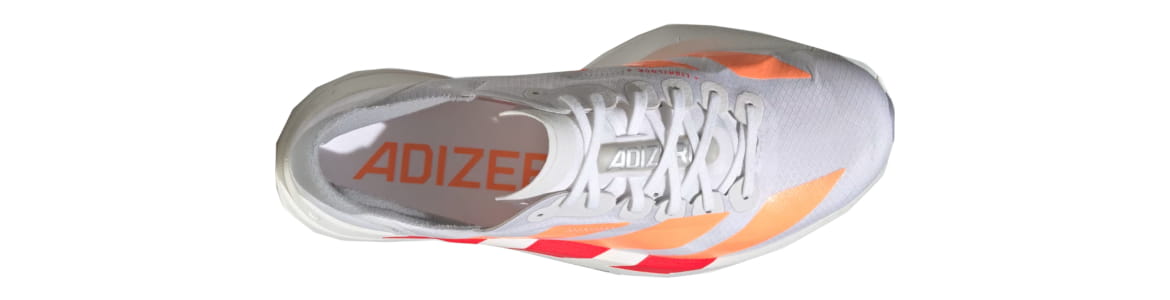 Buty Adidas Adizero Adios Pro 4 białe męskie -zdjęcie cholewki