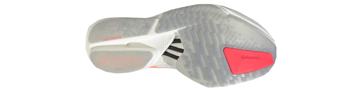 Buty Adidas Adizero Adios Pro 4 białe męskie - zdjęcie podeszwy zewnetrznej
