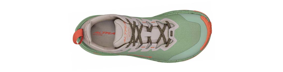 Buty męskie Altra Experience Wild 3+ zielono-beżowe - zdjęcie cholewki