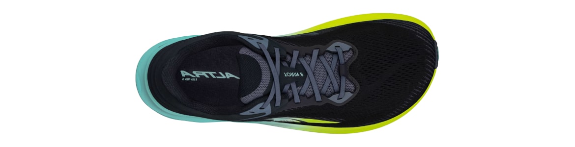 Buty męskie Altra Torin 8 czarno-zielone - zdjęcie cholewki