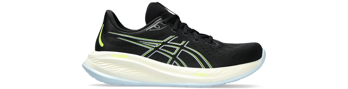 Buty męskie Asics Gel-Cumulus 26 czarno-żółte - zdjęcie podeszwy środkowej