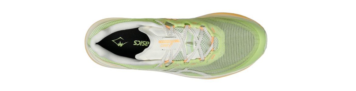 Buty męskie Asics Fujispeed 4 jasnozielone - zdjęcie cholewki
