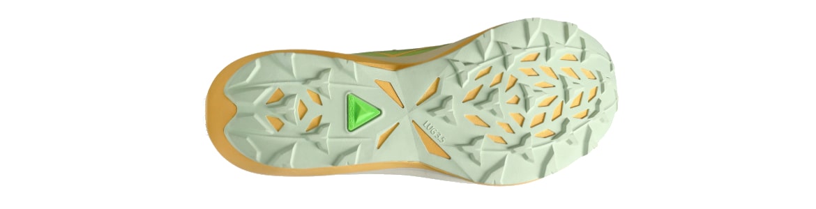 Buty męskie Asics Fujispeed 4 jasnozielone - zdjęcie podeszwy zewnętrznej 