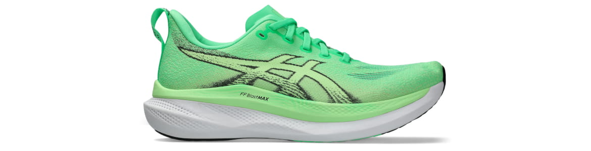 Buty męskie Asics Glideride Max 2 zielone - zdjęcie podeszwy środkowej