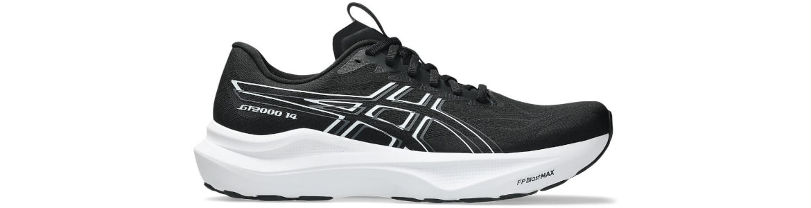 Buty męskie czarno-białe Asics GT-2000 14 - zdjęcie podeszwy środkowej 