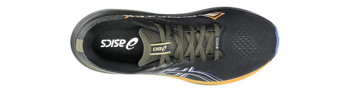 Buty męskie czarno-żółte Asics GT-2000 14 z membraną G-Tx (wodoodporne)- zdjęcie cholewki