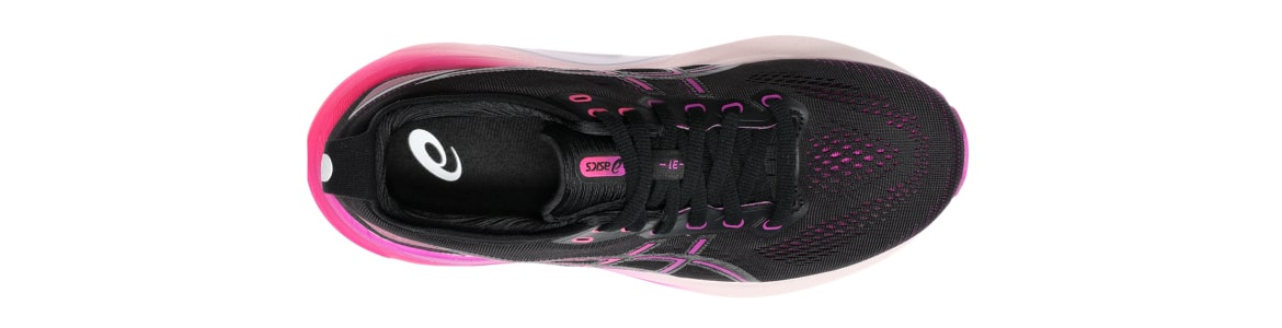 Buty damskie czarno-różowe Asics Gel-Kayano 31 - zdjęcie cholewki