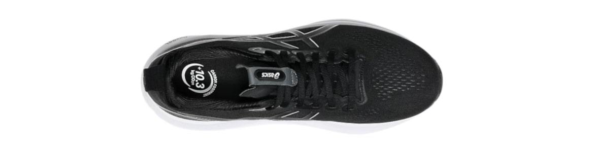 Buty męskie Asics Gel-Kayano 32 czarno-białe - zdjęcie cholewki