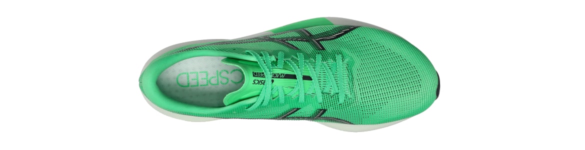 Buty damskie Asics Magic Speed 5 damskie zielone - zdjęcie cholewki