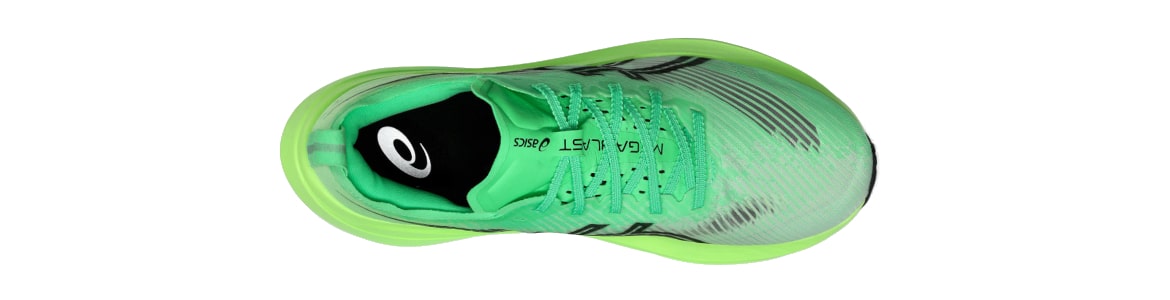 Buty męskie Asics Megablast zielone - zdjęcie cholewki