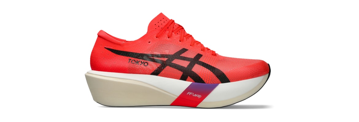 Buty czerwone Asics MetaSpeed Edge Tokyo męskie - zdjęcie podeszwy środkowej