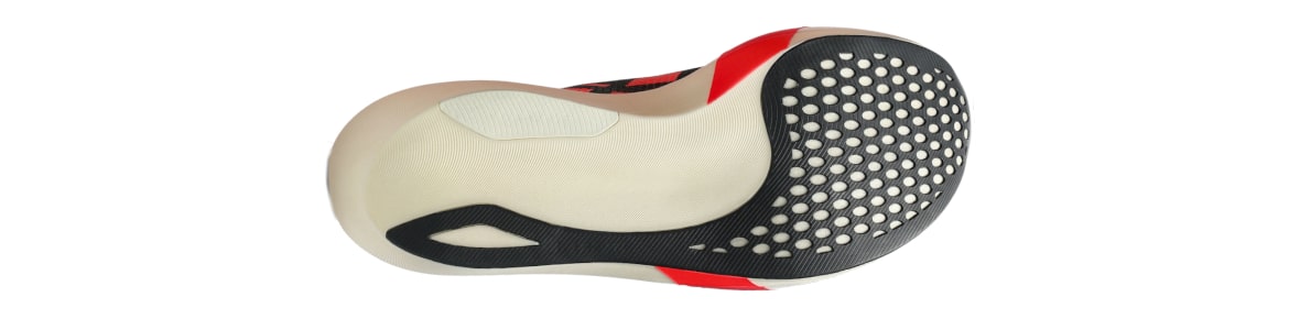 Buty czerwone Asics MetaSpeed Edge Tokyo męskie - zdjęcie podeszwy zewnetrznej