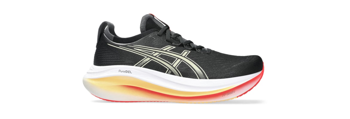Buty męskie Asics Gel-Nimbus 27 czarne - zdjęcie podeszwy środkowej