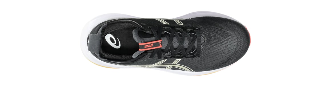 Buty męskie Asics Gel-Nimbus 27 czarne - zdjęcie cholewki